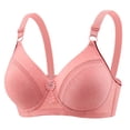 thumbnail image 1 of Women's Plus Size Wireless Bra with Adjustable Back Closure, Breathable Thin Cup Seamless Full Coverage Comfort Support, 1 of 5