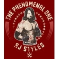 thumbnail image 2 of Women's WWE AJ Styles The Phenomenal One Graphic Tee Red Medium, 2 of 4