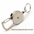 thumbnail image 2 of 5 Pack-Retractable Keychain, Heavy Duty Carabiner Badge Holder Tactical Badge Reel with 23” Steel Retractable Cord, 2 of 6