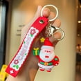 thumbnail image 1 of Fiudx Llavero de Papá Noel, Colgante de Muñeco de Nieve, Idea de Regalo de Navidad, Accesorio Festivo para Mochila, Decoración para Ventana de Coche, Decoración Navideña Única, Fácil de Llevar, Inclu, 1 of 3