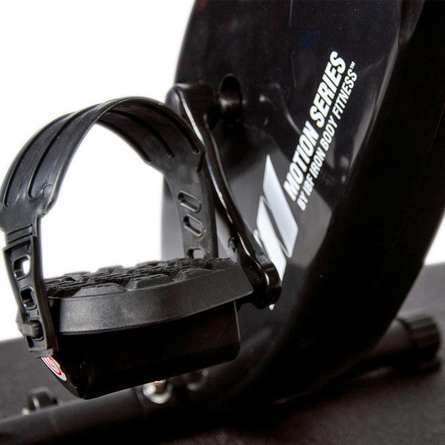 Iron Body Fitness Motion Series C4 Folding Exercise Bike with LCD Monitor, 8 Resistance Levels, Compact X-Frame Design