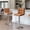 Retro Brown, variant on Yaheetech Modern Height Adjustable Bar Stools with Backrest and Footrest, Set of 2, Khaki