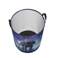 thumbnail image 3 of Kll Astronauts Start Running Waterproof Foldable Laundry Hamper Bucket With Handles For Storage Bin,Kids Room,Home Organizer (Medium), 3 of 8