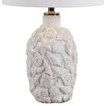 thumbnail image 4 of Benjara BM239397 Bellied Shape Ceramic Table Lamp with Starfish & Sea Shell Carving, White, 4 of 5