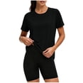 thumbnail image 5 of Vmvidoty Soft Workout Tops for Women UPF 50+ Sun Protection Shirt Quick Dry Athletic Running Hiking Travel Basic Tee Shirts Black XL, 5 of 10