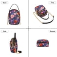 thumbnail image 3 of FORMRS Crossbody Bag for Women Quilted Travel Shoulder Cell Phone Purse with Chain Strap Handbag, Beautiful Floral Pattern, 3 of 7