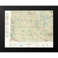 thumbnail image 2 of USAF 14x12 Black Modern Framed Museum Art Print Titled - Lake Itasca North Dakota South Dakota Sheet, 2 of 5