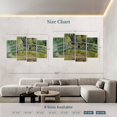 thumbnail image 3 of Elephant Stock The Water-lily Pond Wall Art - Horizontal Multi Panel Canvas - Living Room Wall Decor - Abstract Multi Panel - Green And Blue Decor By Claude Monet - 75" x 48", 3 of 4