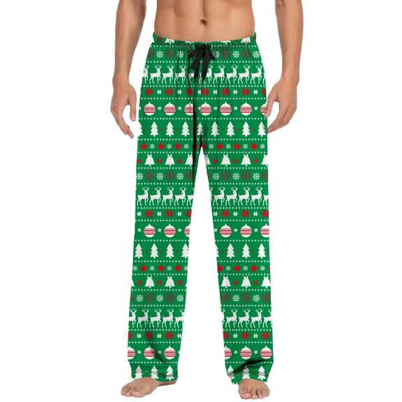 Men Casual Pants Christmas Mens Casual Pants Pajama Pants With Drawstring And Pockets Christmas Gift