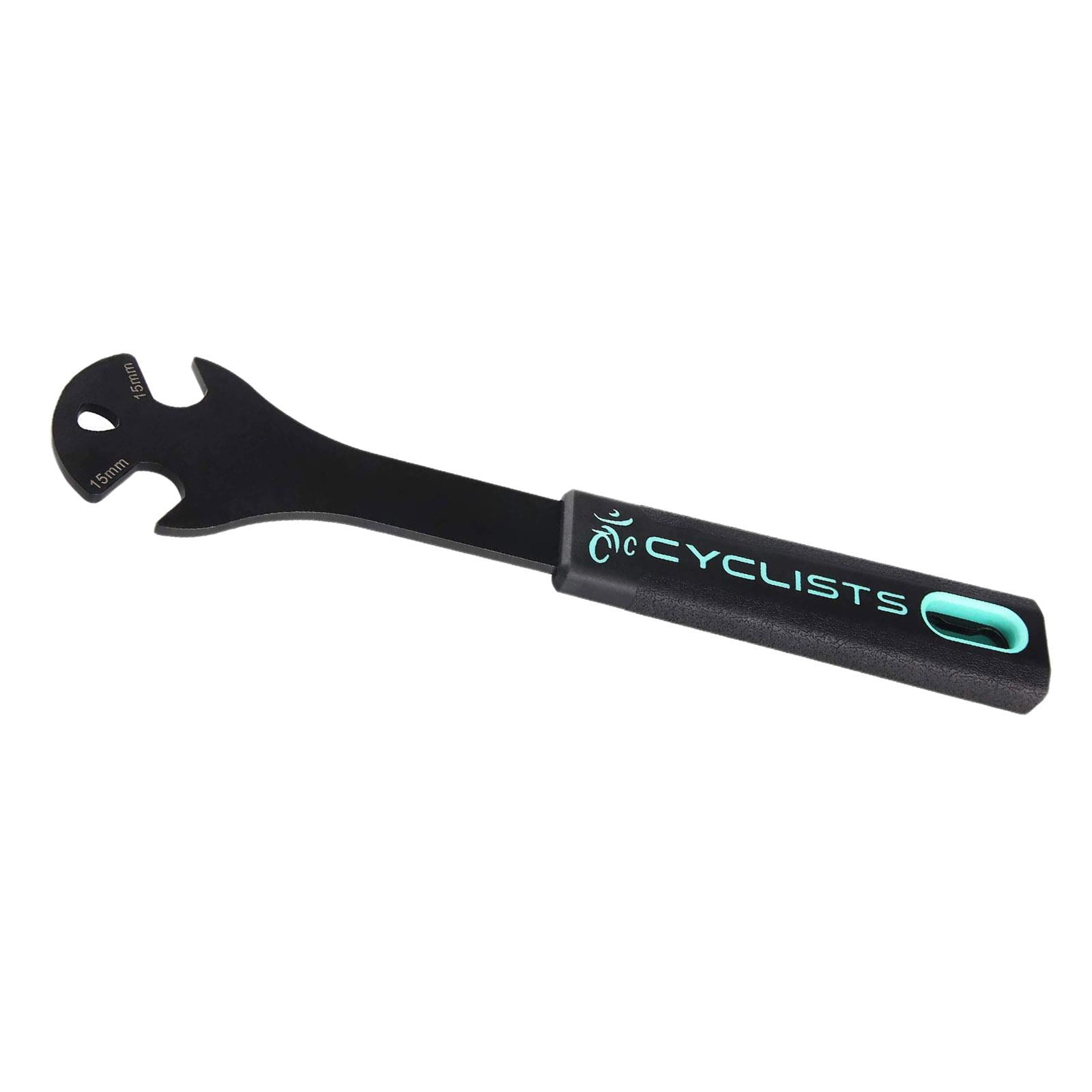 Bike Pedal Wrench Extra Long Handle Antislip Pedal Spanner Double