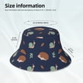 thumbnail image 3 of Balery Hedgehog And Snail Sombreros para el sol para hombre y mujer, sombrero de pescador con UPF 50+, 3 of 6