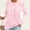 Pink, variant on EchfiProm Long Sleeve Tops for Women Breast Cancer Pullover Crew Neck Relaxed Fit Beige Casual Womens T-Shirt