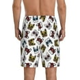 thumbnail image 3 of Kdxio Bulldog Sunglasses Face Print Mens Sleep Shorts Bottoms Soft Comfy Pajama Wear Pants with Drawstring Pockets, 3 of 7