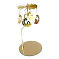 thumbnail image 4 of Abbracc Metal Rotating Candle Holder Candlestick Candle Storage Tray Modern Romantic Tea Moon, 4 of 9