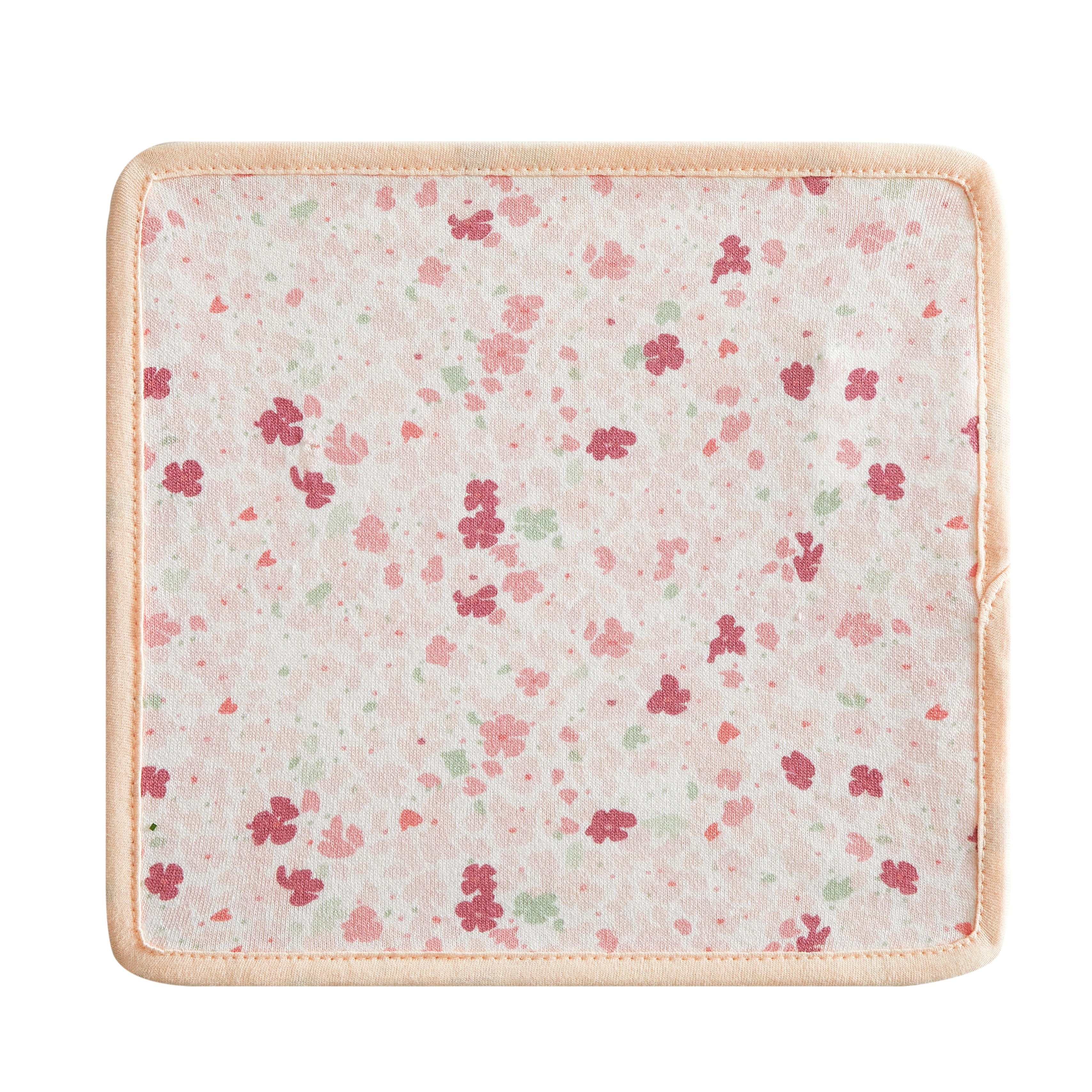 Parent's Choice 9"x9" Floral Washcloths, 6 Pack