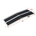 thumbnail image 6 of 6ft Wheelchair Ramp, Portable Folding Wheelchair Ramp, 600lbs Load Capacity, Adjustable Height, Aluminum Threshold Ramp with Non-Slip Resistant Surface, for Home, Steps, Stairs, Doorways, Curbs, 6 of 6