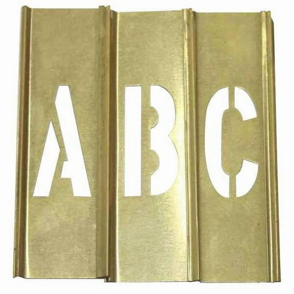Manufacturer Varies Stencil Letters Kit 2 in,Brass,33PCS 20Y506
