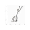 thumbnail image 2 of White Sterling Silver necklace Themed Cubic Zirconia CZ Clear 16 in 3 mm, 2 of 3