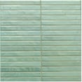 thumbnail image 3 of The Tile Life Castilla 14" x 14" Sage Ribbed Glossy Porcelain Wall Tile, Case of 12, 3 of 16