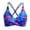 01-Blue413, variant on XIAONU Women's Criss Cross Back Polka Dot Swim Top Polka Dot Graphic Summer Beach Bikini Bustiers