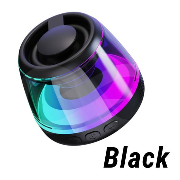 Mini Magnetic Bluetooth Speaker, Portable Wireless Speaker with TF Card Slot & RGB Lights, Waterproof Rustproof Design, Rechargeable Small Speaker with Phone Holder for Travel, Shower, Desktop