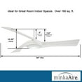 thumbnail image 4 of 60 Inch Ceiling Fan With Led Light Kit-Brushed Nickel Finish-Coal Blade Color Minka Aire Fans F714l-Bn/Cl, 4 of 10