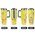 thumbnail image 6 of Looney Tunes Tweety 40 Oz Tumbler with Handle And Straw, Stainless Steel Double Wall Vacuum Insulated Coffee Cup Travel Mug for Gym, Outdoors, Commute, Work, 6 of 8