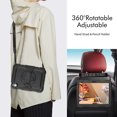 thumbnail image 5 of Case for iPad (A16) 11th Gen 2025/ iPad 10th Gen 10.9 Inch 2022 with Screen Protector, 360 Degree Rotating Kickstand Hand Strap Shockproof Cover with Shoulder Strap, Black, 5 of 7