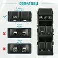 thumbnail image 4 of Unique Bargains Front Left Driver Side Master Power Window Switch for Chrysler 200 2011 2012 2013 4602780AA Black, 4 of 8