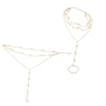 thumbnail image 2 of Shisuyan Foot Chain Golden Alloy 2Pcs 11x5in, 2 of 8
