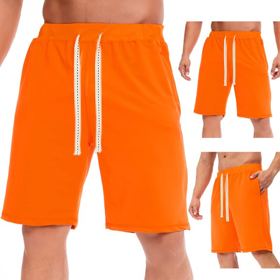 Viikei Mens Shorts Clearance Plus Size Shorts for Men Loose Shorts Summer Casual Drawstring Sweatpants