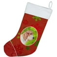 thumbnail image 2 of Carolines Treasures LH9352-CS Petit Basset Griffon Vendeen Snowflakes Holiday Christmas Stocking Large multicolor, 2 of 2