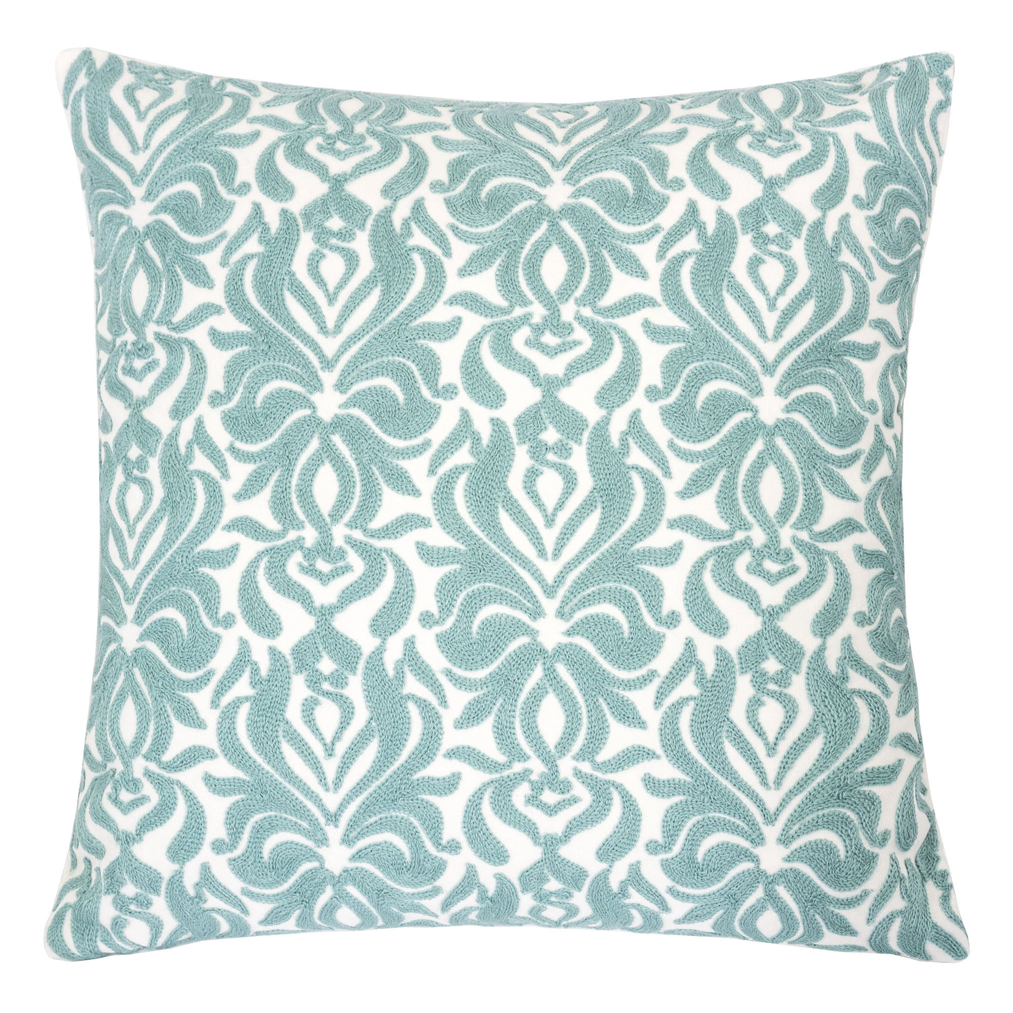 Casey Mint Abstract Polyester 18 in. x 18 in. Throw Pillow (Set of 2)
