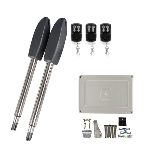 400KG Automatic Electric Swing Gate Opener Kit Pull Arm Drive Swing Door Operator Motor Actuator Multi Remote Control Optional For Driveway ,Ultra-Quiet Operation
