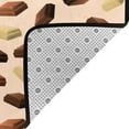 thumbnail image 4 of Area Rugs For Living Room Decor - Brown Beige Chocolate Print Soft Anti Slip Throw Washable Rugs 5x7 For Bedroom, Indoor Carpet For Bedroom Living Room 80x58In, 4 of 7
