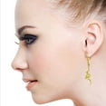 thumbnail image 2 of Galaxy Gold 14K Yellow Gold 4.56 CTW Natural Citrine and Natural Diamond Dangle Earrings - November Birthstone - Warmth & Prosperity - Fine Jewelry for Women, 2 of 2
