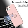 thumbnail image 5 of Compatible with iPhone 16e Case with Ring Kickstand Green, Phone Case for iPhone 16e Silicone Liquid with Soft Microfiber Lining Slim Shockproof Protective Cover (Rosa), 5 of 14