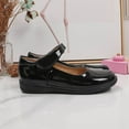 thumbnail image 5 of OGLCCG Girls Dress Shoes Mary Jane Princess Wedding Party Flat Shoes Lightweight Ankle Strap Princess Uniform School Shoes, 5 of 6