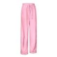 thumbnail image 4 of CHENge Boys Pants Comfortable Elastic Waistband Drawstring Loose Fit Jogger Casual Trousers For Kids Teens Active Wear Pink,11-12 Years, 4 of 7