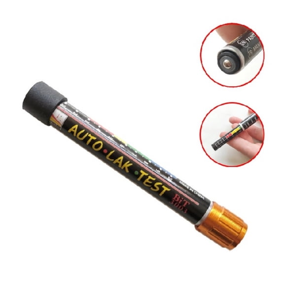 JIAHAOO Micron Scale Paint Tester Magnetic Tip Aluminum Plastic Water Resistant 10.8*1.5 CM for Car Steel Sheet Varnish Coating Thickness Test