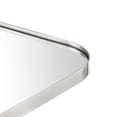 thumbnail image 6 of TEHOME Brushed Nickel Bathroom Mirror, 22x30 inches, Metal framedd Pivoting Rectangle, 6 of 7