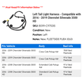 thumbnail image 2 of Left Tail Light Harness - Compatible with 2016 - 2019 Chevy Silverado 3500 HD 2017 2018, 2 of 2
