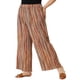 thumbnail image 2 of Pantalón De Salón De PierAncPaMujer TalGrande Estilo Boho Palazzo marrón 4X Agnes Orinda, 2 of 7