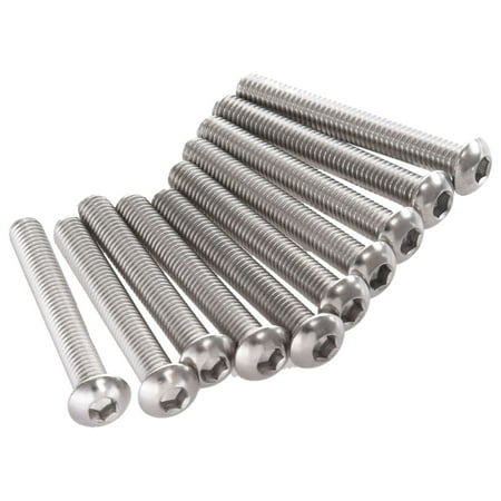 

Stainless Steel Button Head Screw Hex Socket Bolts Type:M6 / 6mm Bolt size:M6 x 45mm Your pack :10