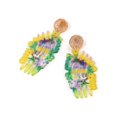 thumbnail image 3 of Joyería de moda para mujer, pendientes colgantes de resina, accesorio para niña (amarillo), 3 of 5