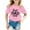 Pink, variant on Hiijoy Infant Girl Father's Day Graphic T-Shirt Summer Short Sleeve T Shirt, Sizes 18M-8Y