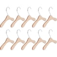 thumbnail image 5 of Soporte para ropa para mascotas, 10 piezas, mini perchas para ropa, perchas para ropa para perros, perchas de madera de 14 cm, 5 of 5
