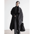 thumbnail image 4 of Chaqueta de plumón larga de moda otoño invierno 2024, holgada, con cuello alto, manga larga, cálida, para mujer, chaqueta acolchada, abrigo de talla grande para mujer, 4 of 5