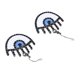 thumbnail image 1 of Evil Eye Earrings Exquisite Simple Stylish Ear Hooks Jewelry Accessories for Women Girls, 1 of 3