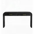 thumbnail image 5 of Retro Console Table with Open Style, Two Top Drawers for Home (Antique Black), 5 of 22